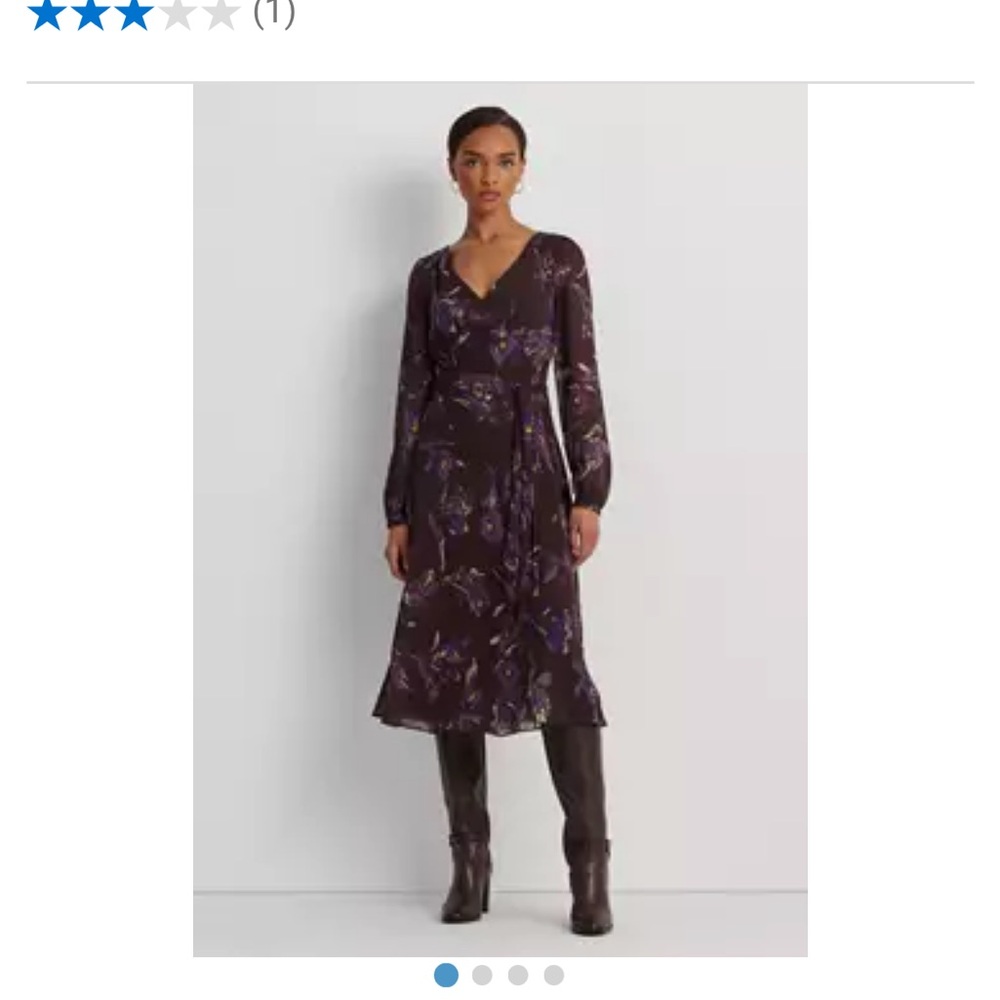 Ralph Lauren Purple Floral Dress
